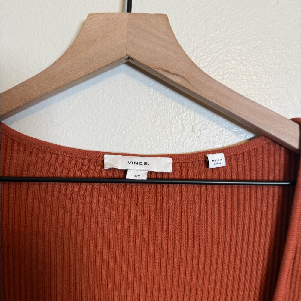 Vince Long-Sleeve Square-Neck Mini Dress - image 3
